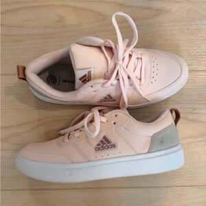 Adidas Light Pink Sneakers with White Base